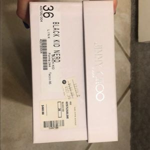 Size 36 Jimmy Choo black kid Nero
